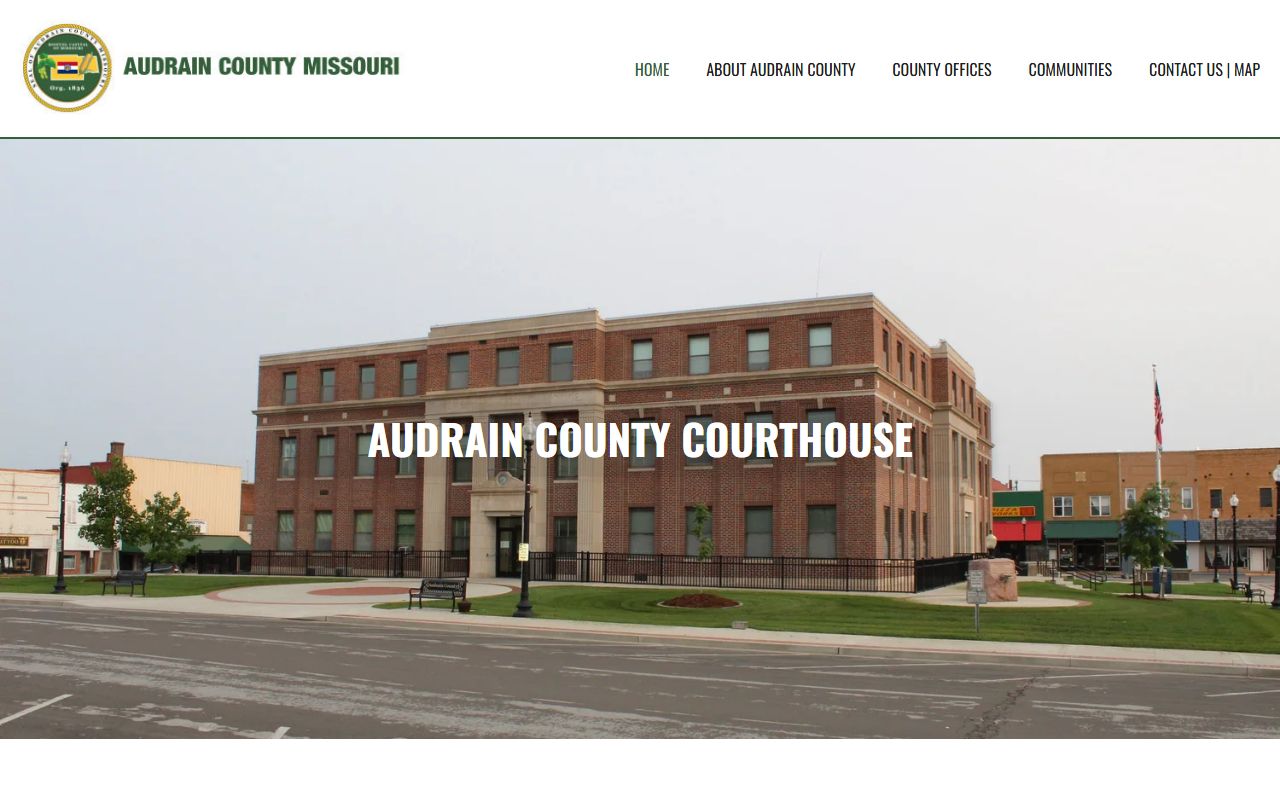 Audrain County government website for court docket records