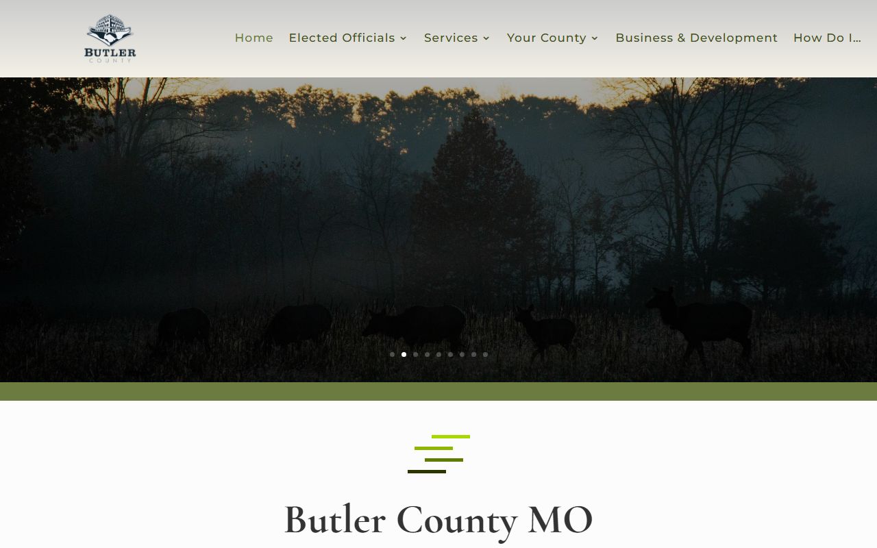 Butler County government website court docket records