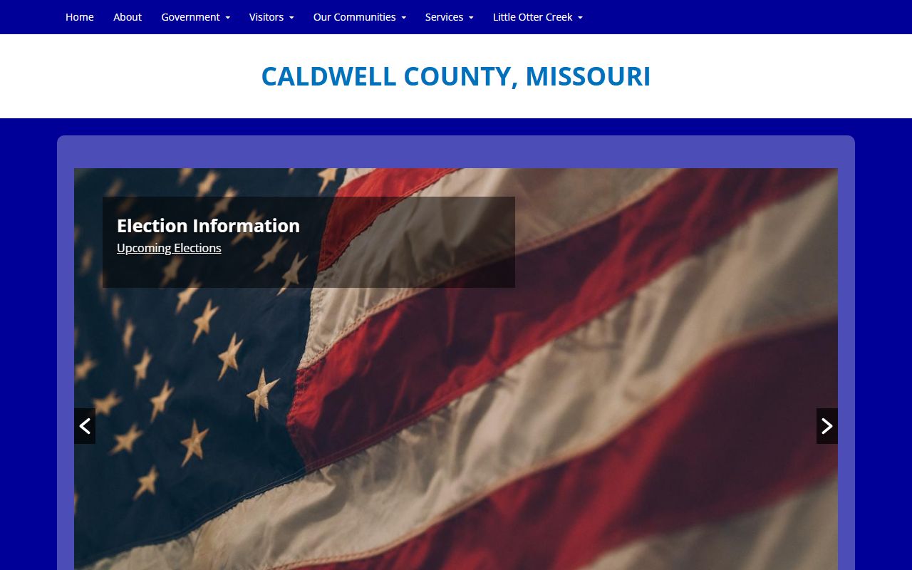 Caldwell County government website court docket records