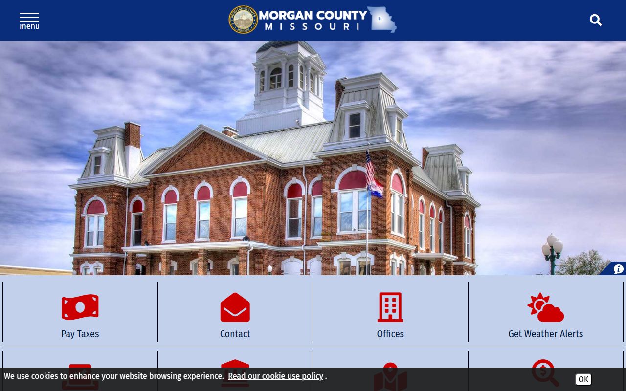 Morgan County government website for court docket records